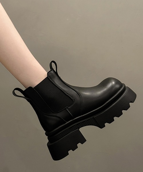 Lace Ladies（レースレディース） ブーツ プルストラップ付き ラウンド