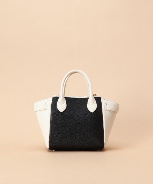【美品✨】SamanthaThavasa バッグ Samantha Thavasa ハンドバッグ バイカラーベルトデザイン