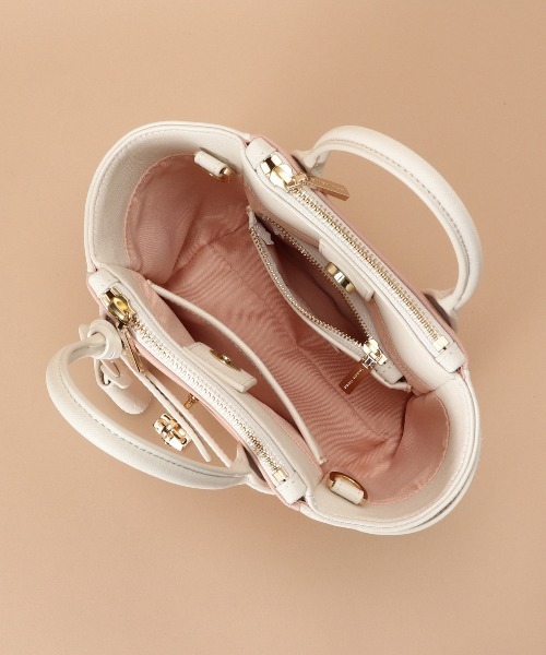 Samantha Thavasa ハンドバッグセット Samantha Thavasa ハンドバッグ バイカラーベルトデザイン