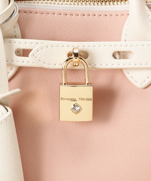 Samantha Thavasa ハンドバッグセット Samantha Thavasa ハンドバッグ バイカラーベルトデザイン