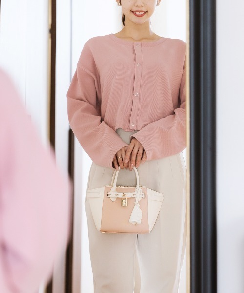 ☆専用出品☆Samantha Thavasa Samantha Thavasa｜サークル金具デザイン レザースクエアバッグ