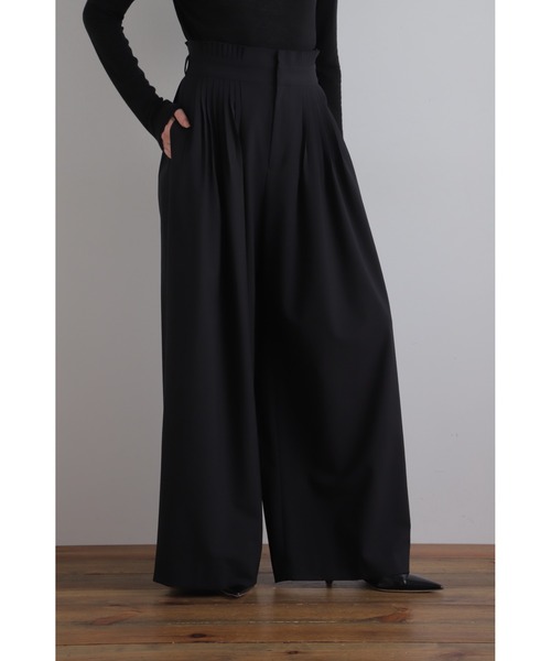ワイドパンツ パンツ ドライウールパンツ レディースの画像
