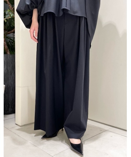 ワイドパンツ パンツ ドライウールパンツ レディースの画像