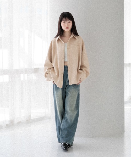 Sezane ハイウエストワイドデニム　36 デニム：ハイウエスト、スリム、ストレート | パリ発