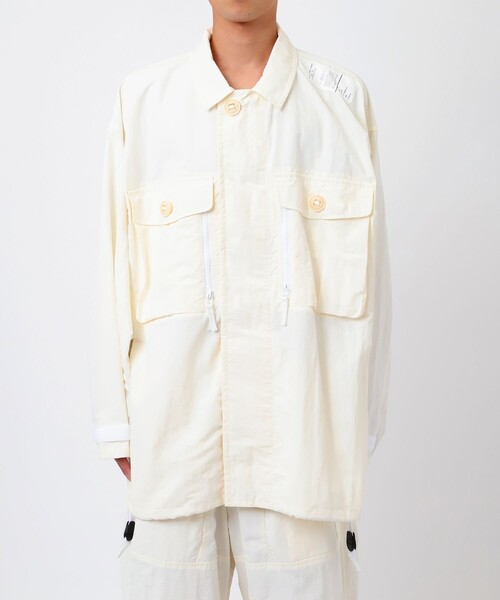 ブルゾン アウター 「別注」 9246-BL06-014 BLOUSON WHITE EDITION メンズの画像