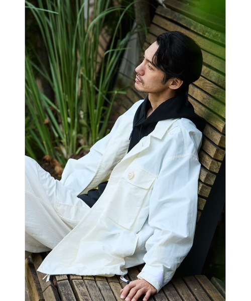 ブルゾン アウター 「別注」 9246-BL06-014 BLOUSON WHITE EDITION メンズの画像