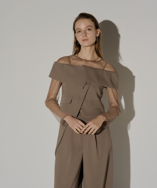 LE'RURE パンツドレス LE'RURE パンツドレス Jacquard lace pants dress : ZOZOTOWN Yahoo!店