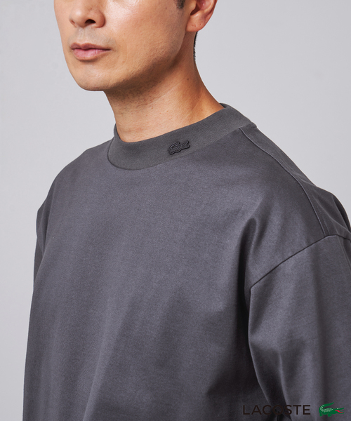 LACOSTE tシャツ (ラコステ) 別注 モックネック Tシャツ メンズ