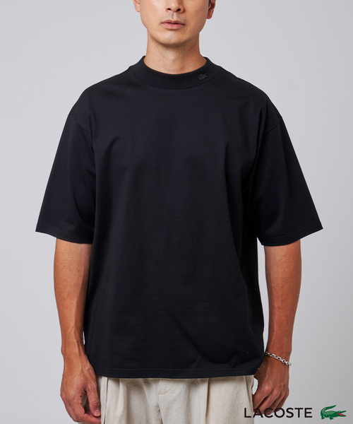 【別注・完売必至 国内発】 LACOSTE モックネック Tシャツ LACOSTE tシャツ (ラコステ) 別注 モックネック Tシャツ メンズ