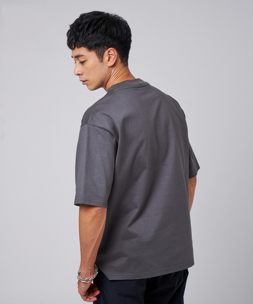 【別注・完売必至 国内発】 LACOSTE モックネック Tシャツ LACOSTE tシャツ (ラコステ) 別注 モックネック Tシャツ メンズ