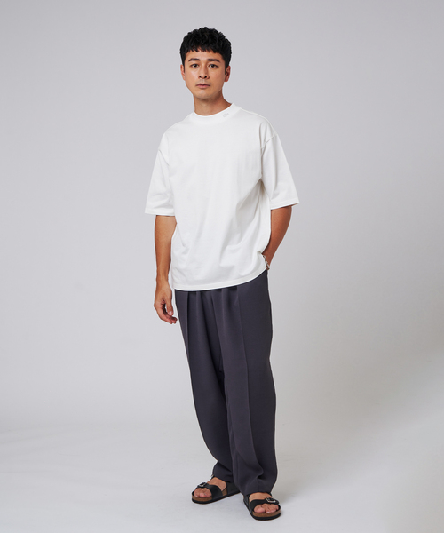 【別注・完売必至 国内発】 LACOSTE モックネック Tシャツ LACOSTE tシャツ (ラコステ) 別注 モックネック Tシャツ メンズ