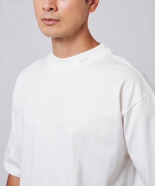 LACOSTE tシャツ (ラコステ) 別注 モックネック Tシャツ メンズ