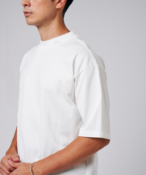 LACOSTE tシャツ (ラコステ) 別注 モックネック Tシャツ メンズ