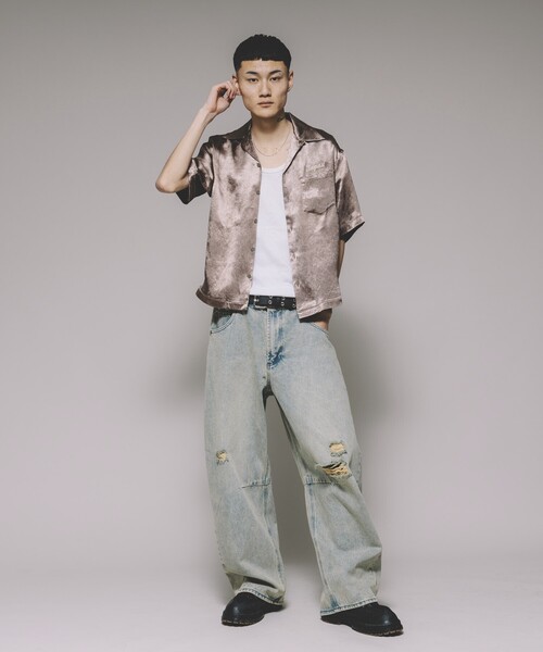 SCHOTT 別注 RAYON SUKA ASING L/S SHT SCHOTT/別注 RAYON SUKA ASING JACKET｜Daytona Park(FREAK'S