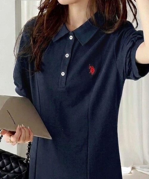 U.S. POLO ASSN.（ユーエスポロアッスン） ワンピース 半袖 GeeRA別注