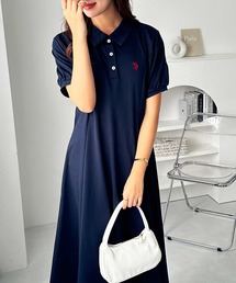 Polo 襟付きワンピース ラコステ LACOSTE S／S POLO DRESS EF5473 ワンピース 5カラー