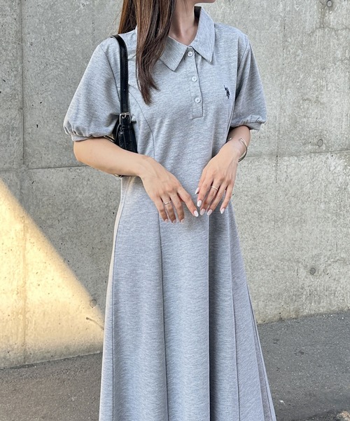   ポロワンピース M ミントグリーン 楽天市場】【先着100名3990円】ポロワンピース レディース ロング丈