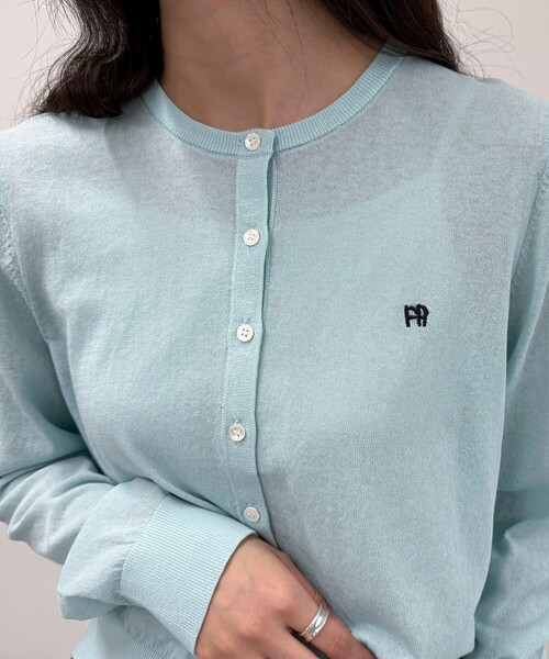 fredy emue カーディガン FR刺繍ベーシックサマーカーディガン