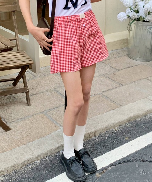 Bibiy ショートパンツ　チェック お揃い】先染めチェックショートパンツ(90~150cm) | ベベ(BeBe