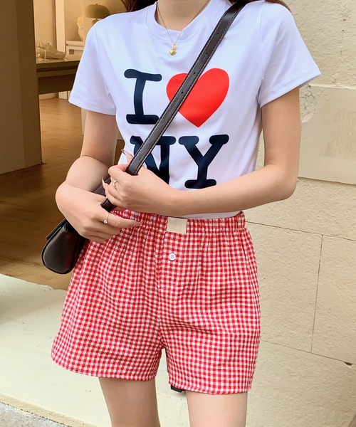 パンツ 「新色追加」夏に大活躍！ギンガムチェックショートパンツ