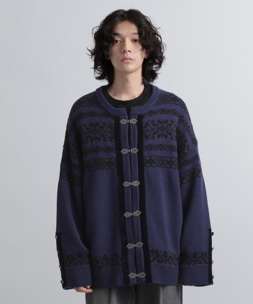 HARE カーディガン FREEサイズ HARE 「HARE」 ニットカーディガン FREE パープル系その他 メンズ