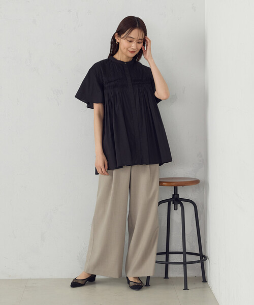 COMME CA ISM（コムサイズム） パンツ 麻調マリンパンツ レディース