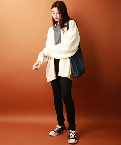 「WESTSEA」 「cathy’s closet」ニットカーディガン M ブラック メンズ_画像9