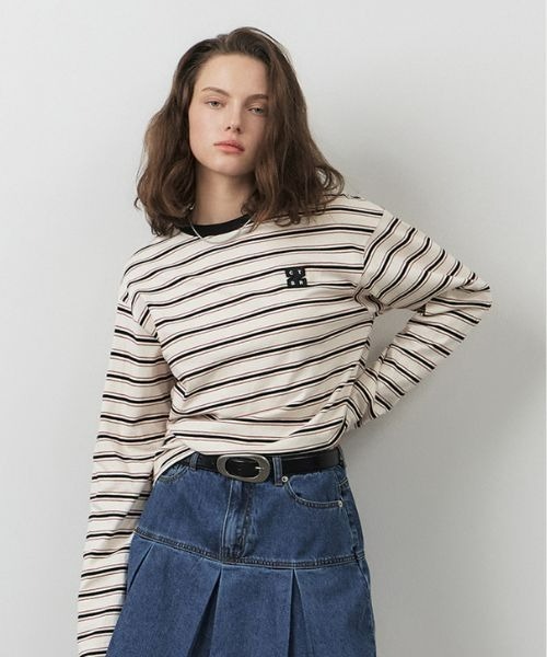 tシャツ MULTI STRIPE LONG SLEEVE T-SHIRT レディース
