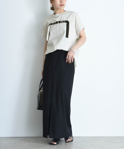 Eimee Law tシャツ テープロゴエンブロフレンチTシャツ