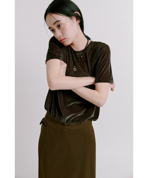 tシャツ シアーベロアコンパクトT レディース