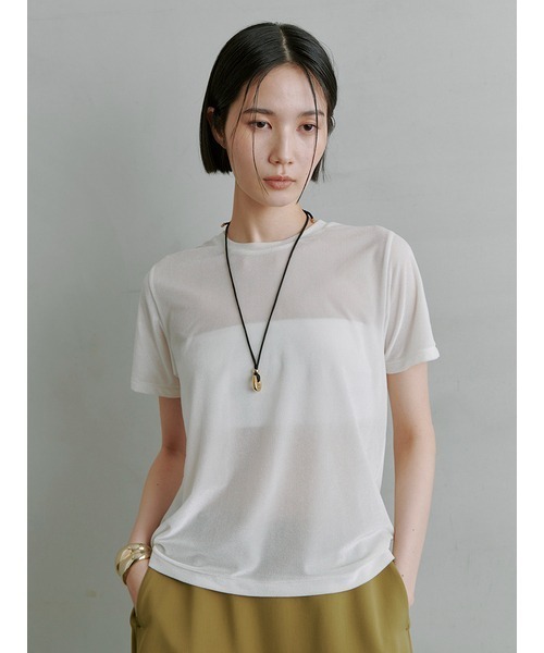 値引き! タグ付き MIESROHE シアーベロアコンパクトT シアーベロアコンパクトT(Tシャツ)｜トップス｜MIESROHE