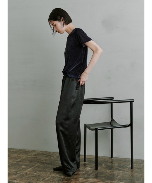 MIESROHE tシャツ シアーベロアコンパクトT レディース