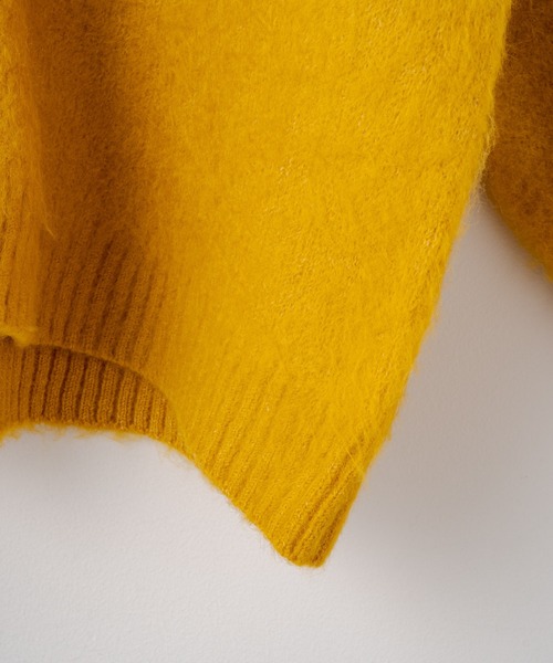 「WHIMSIC」 ニットカーディガン FREE イエロー レディース_画像5