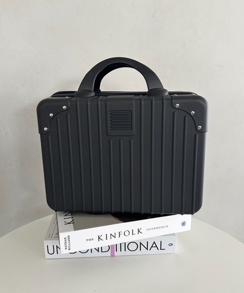 新品未使用　トランクケース　ハンドバッグ　12インチ　黒　機内持ち込み可 ボストンバッグ ミニトランクケース キャリーオンケース レディース