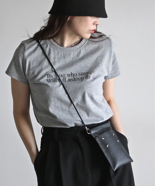 ☆送料関税込☆STONE  ロゴ入り 半袖 Tシャツ☆超人気☆ heavy weight graphic / line stone T shirt（Tシャツ