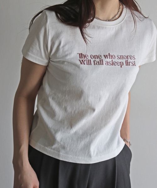 tシャツ ラインストーンロゴTシャツ レディース tシャツ ラインストーンロゴTシャツ レディース : ZOZOTOWN