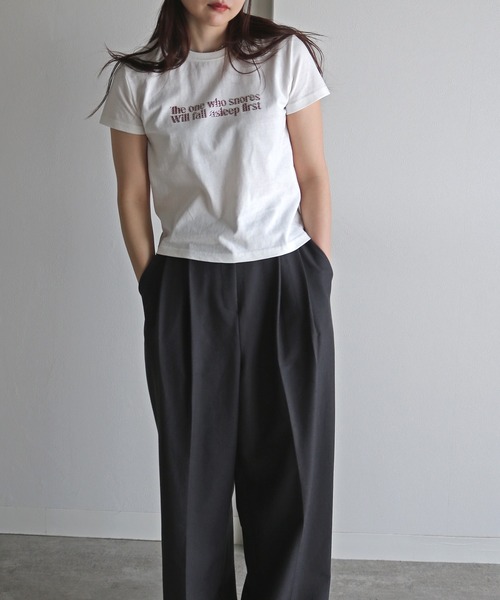tシャツ ラインストーンロゴTシャツ レディース : ZOZOTOWN