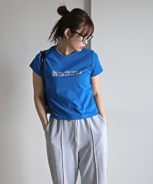 tシャツ ラインストーンロゴTシャツ レディース : ZOZOTOWN