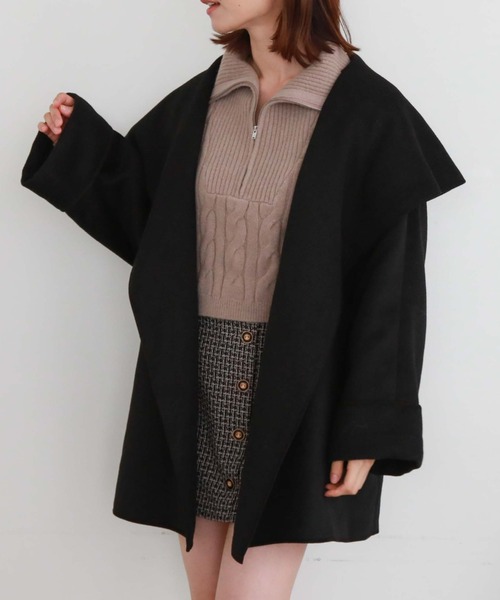 「archives」 コート MEDIUM ブラック レディース_画像2