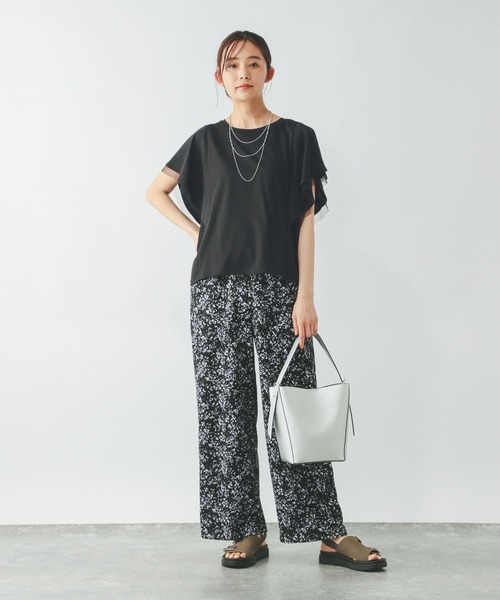 GLOBAL WORK（グローバルワーク） tシャツ 半袖 フローズンT袖フレア