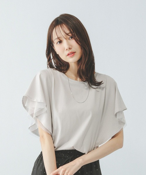 Huuページ GLOBAL WORK（グローバルワーク） tシャツ 半袖 フローズンT袖フレア