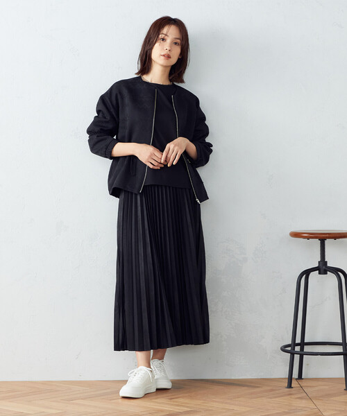 「COMME CA ISM」 ブルゾン LARGE ホワイト レディース