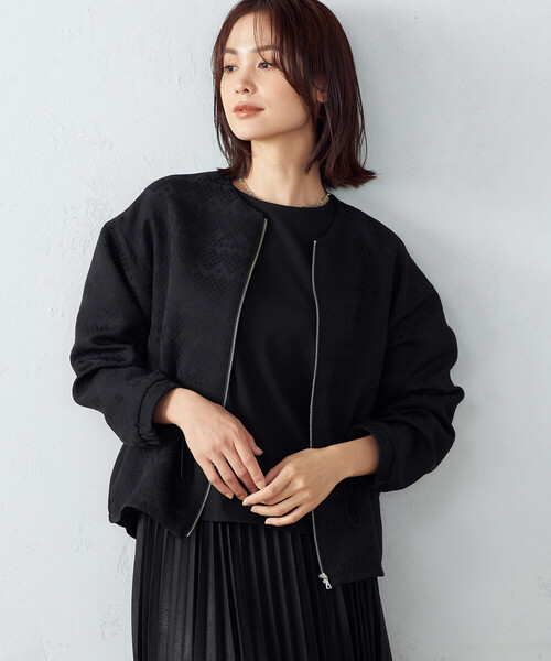 「COMME CA ISM」 ブルゾン LARGE ホワイト レディース