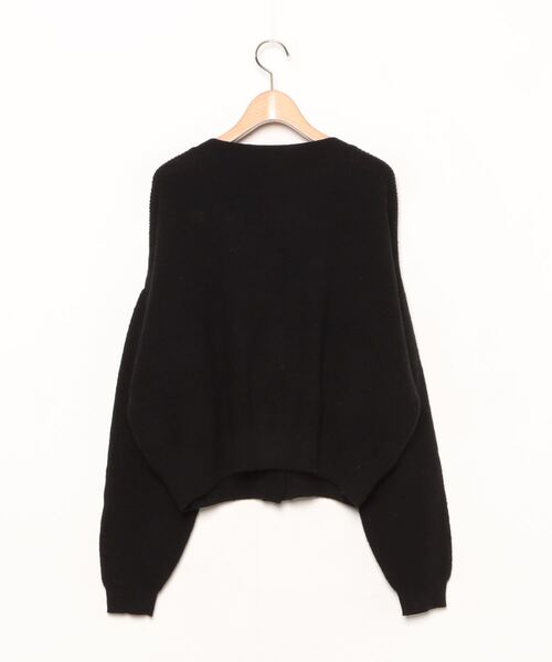 「LA MARINE FRANCAISE」 ニットカーディガン ONE SIZE ブラック レディース_画像2