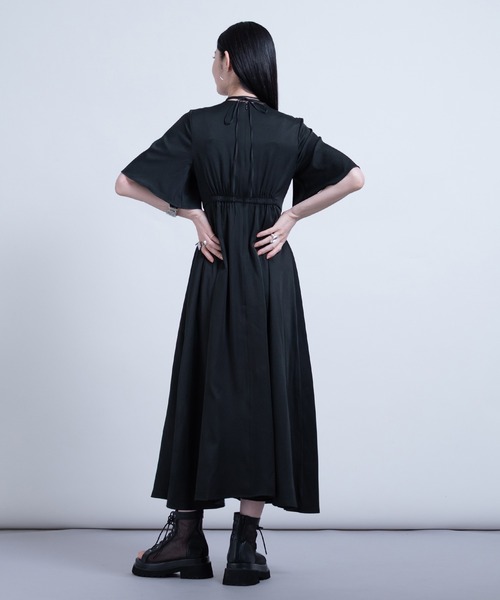 Ellno de Mavie（エルノデメヴィ） ワンピース 夏 半袖 レースアップ