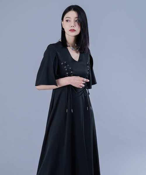 Ellno de Mavie（エルノデメヴィ） ワンピース レースアップワンピース