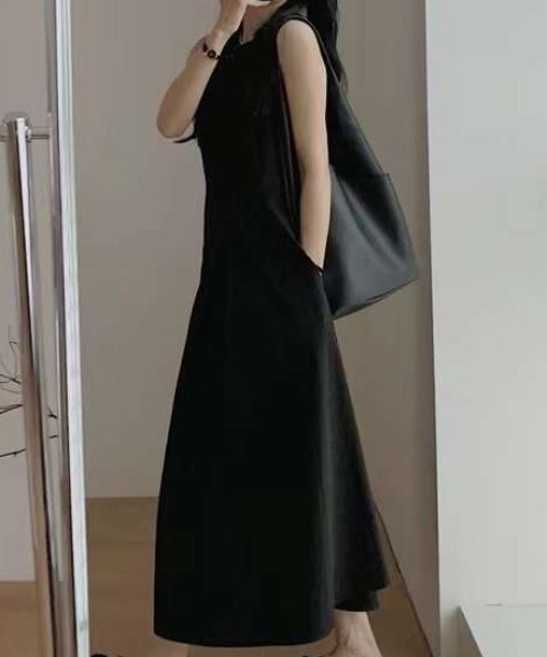 Aelina ワンピース ノースリーブタグ付きワンピース : ZOZOTOWN Yahoo