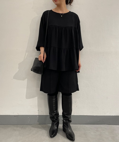 BEARDSLEY ストライプ 長袖チュニック F BEARDSLEY ストライプ 長袖チュニック F