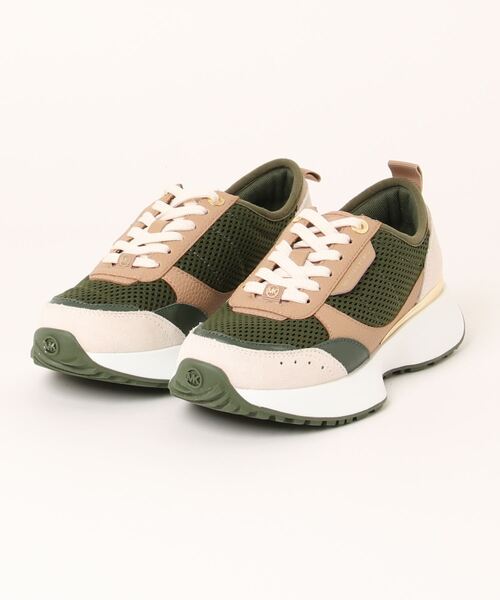 MICHAEL KORS ホワイト/グリーン スニーカー 7M 24cm MICHAEL KORS ホワイト/グリーン スニーカー 7M 24cm