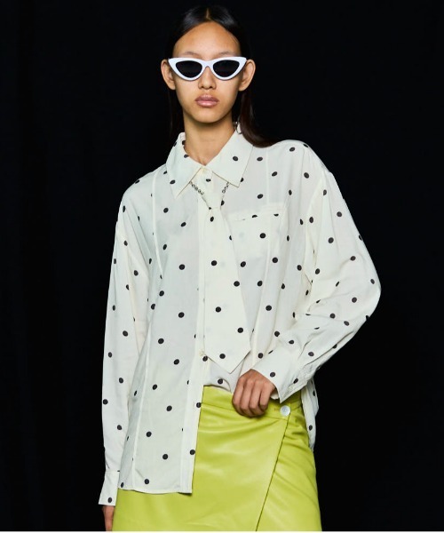ブラウス シャツ 「25AW PRE-ORDER」Chain Tie Shirt/チェーンネクタイシャツ「MAISON SPECIAL/メゾンスペシャ